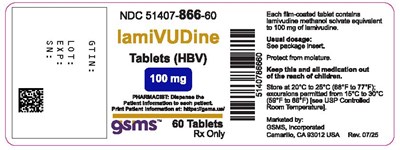 51407-866-60LB - Lamivudine (HBV) 100mg - Rev. 0725.jpg - 51407 866 60LB   Lamivudine (HBV) 100mg   Rev. 0725